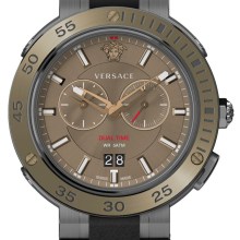 Versace V-Extreme Pro Dual Time Herrenuhr Schwarzes Armband Bronze 46mm VECN0031... Versace V-Extreme Pro Dual Time Herrenuhr Schwarzes Armband Bronze 46mm VECN0031...