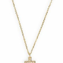 Xenox Damen Halskette mit Kreuzanhänger und Diamanten Gold XG4413G Xenox Damen Halskette mit Kreuzanhänger und Diamanten Gold XG4413G