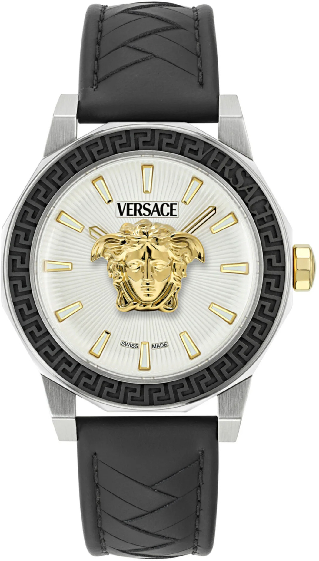 Versace Armbanduhr Unisex Medusa Deco Gent VE9I00124 Silber/Schwarz Versace Armbanduhr Unisex Medusa Deco Gent VE9I00124 Silber/Schwarz