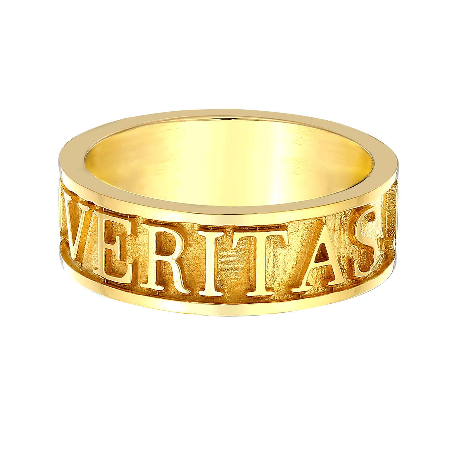 Ring Herren Bandring Schriftzug 925 Silber oxidiert – Bild 3