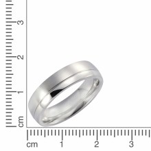 ZEEme Stainless Steel Edelstahl glanz/mattiert 6mm breit Ring 41675920965726 ZEEme Stainless Steel Edelstahl glanz/mattiert 6mm breit Ring 41675920965726