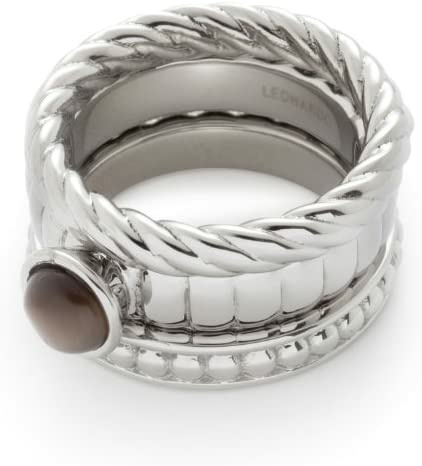 Leonardo Jewels Damen Rind Set Trio Twirl Silber 01388 Leonardo Jewels Damen Rind Set Trio Twirl Silber 01388