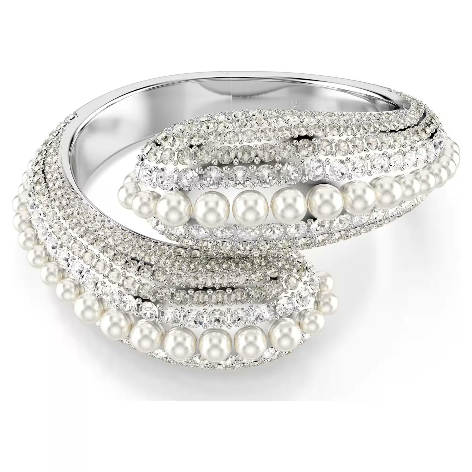 SWAROVSKI Armband Damen Sublima Armreif Kristallperle Weiß Rhodiniert 5700925 SWAROVSKI Armband Damen Sublima Armreif Kristallperle Weiß Rhodiniert 5700925