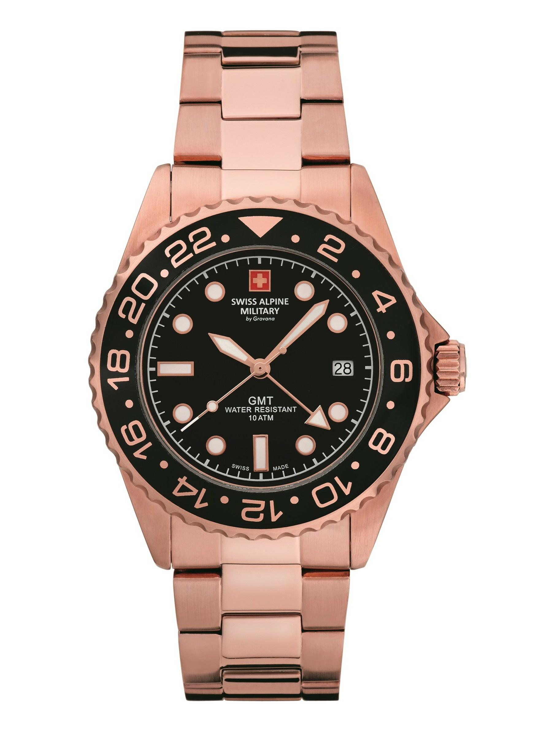 Swiss Alpine Military Herren Armbanduhr Edelstahl 7053.1167 – Bild 3