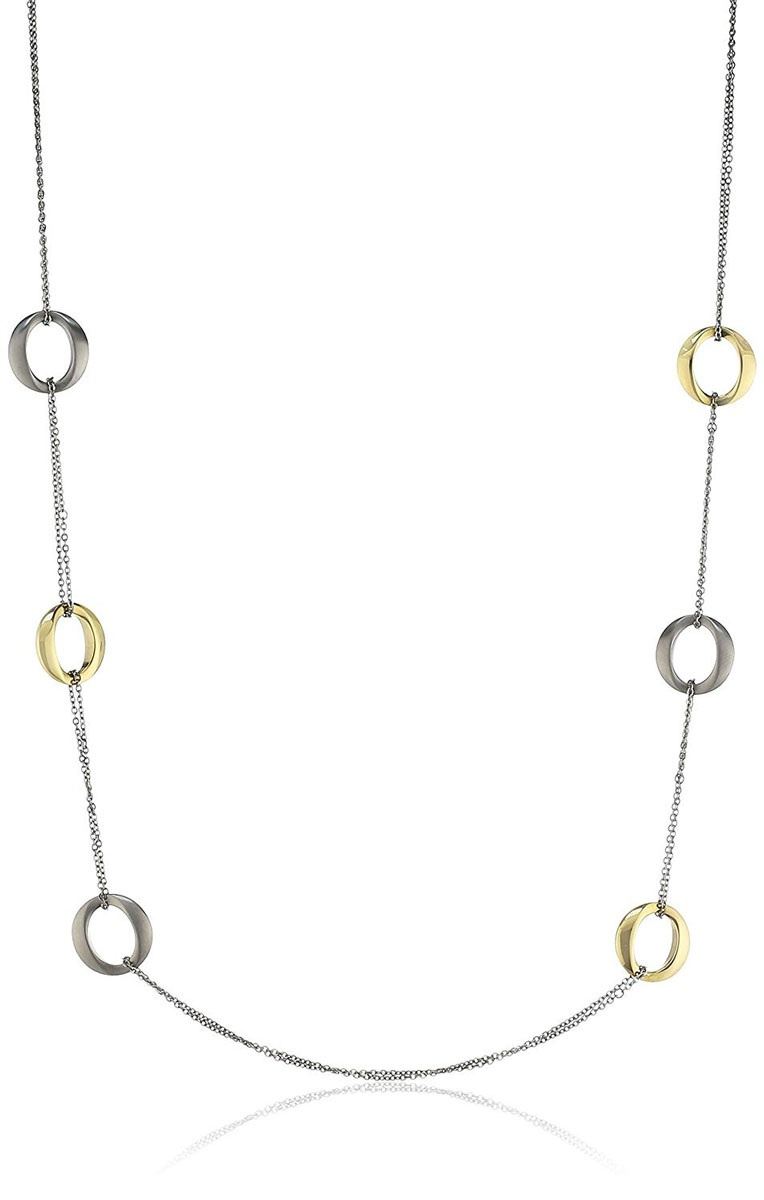 Boccia Damen Halskette Gliederkette 75cm Bicolor 0856-02 Boccia Damen Halskette Gliederkette 75cm Bicolor 0856-02