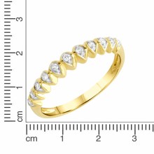 Diamonds by Ellen K. Gold 375 zweifarbig mit 11x Diamant 0,10ct. Ring 4167890023... Diamonds by Ellen K. Gold 375 zweifarbig mit 11x Diamant 0,10ct. Ring 4167890023...
