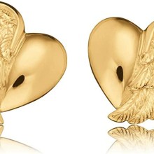 Herzengel Kinder Ohrstecker Herzflügel Echtgold Herzengel Kinder Ohrstecker Herzflügel Echtgold