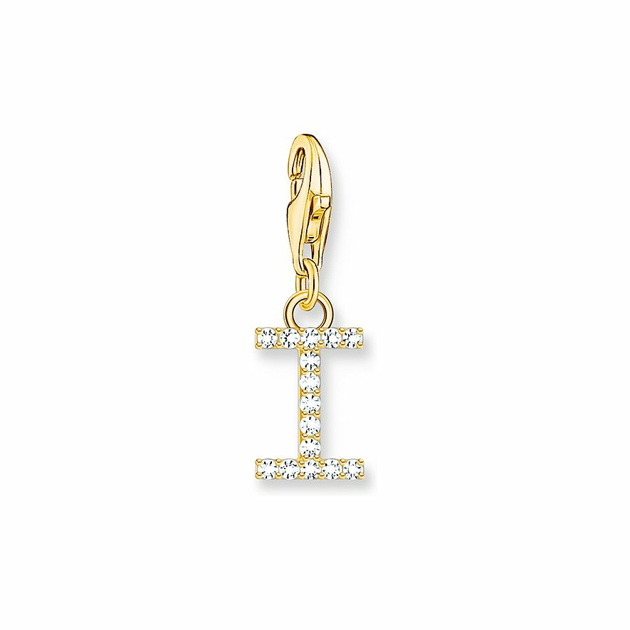 Thomas Sabo Damen Zirkonia Charm Buchstabe I Gelbgold 1972-414-14 Thomas Sabo Damen Zirkonia Charm Buchstabe I Gelbgold 1972-414-14