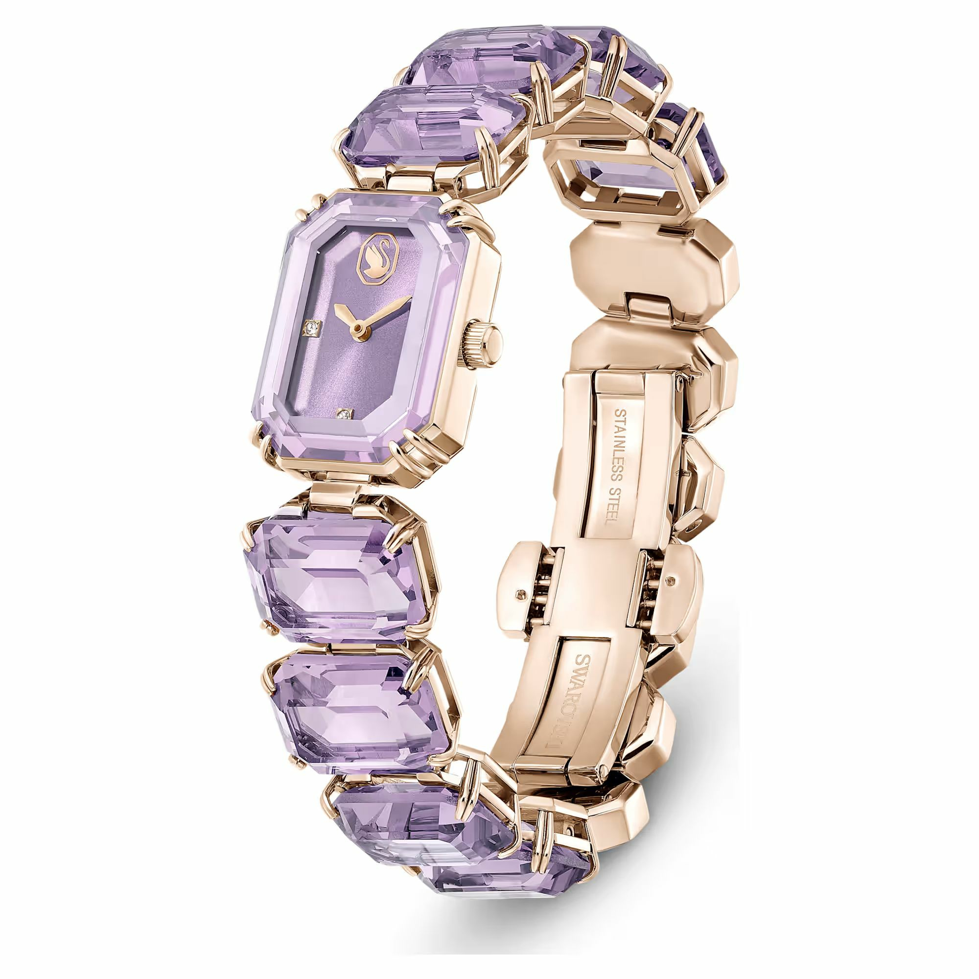 Swarovski Armbanduhr Damen Millenia Octagon mauve champagnergold 5722364 – Bild 3