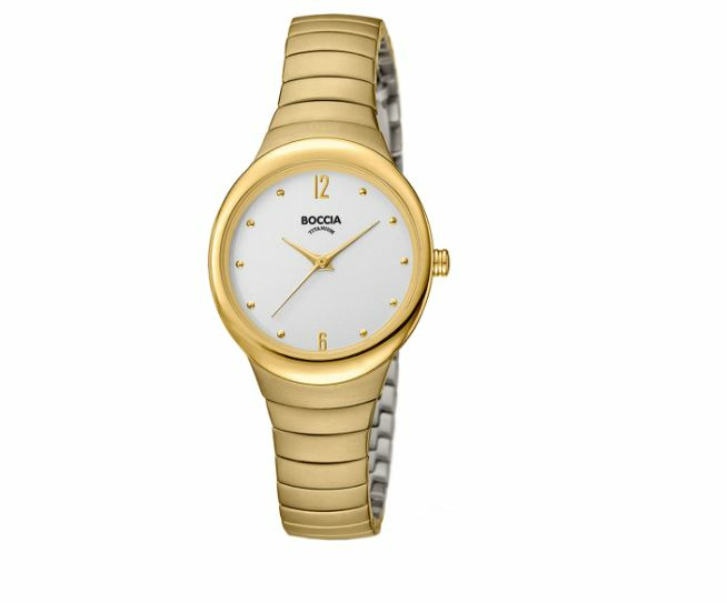 Boccia Damen Quarz Titan Armbanduhr aus Titan mit Saphirglas - 3307-02 Boccia Damen Quarz Titan Armbanduhr aus Titan mit Saphirglas - 3307-02