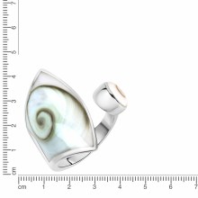 Zeeme Pearls Silber 925 mit weißer Muschel 28mm breit Ring 41676927271006 Zeeme Pearls Silber 925 mit weißer Muschel 28mm breit Ring 41676927271006