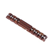 Edenhölzer Herren Damen Armband Holzarmband Sandelholz Logo braun Edenhölzer Herren Damen Armband Holzarmband Sandelholz Logo braun