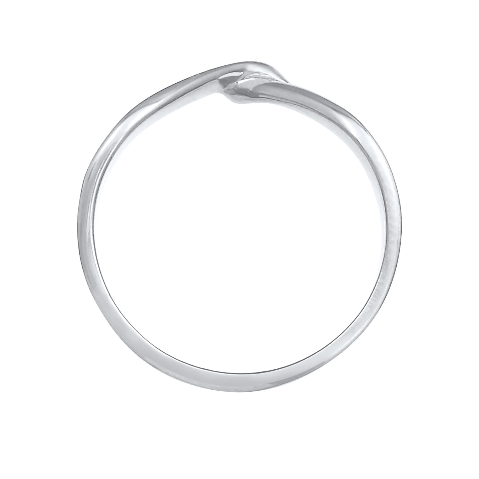 Ring Gedreht Wickelring V Form Trend Basic 925er Silber – Bild 2
