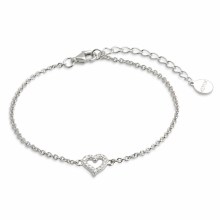 Xenox Damen Armband mit Zirkonia Herz Charm Silber XS3413N Xenox Damen Armband mit Zirkonia Herz Charm Silber XS3413N