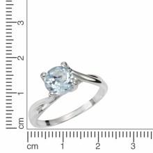 ZEEme Jewelry Silber 925 rhodiniert mit Blautopas (beh.) 7mm Ring 41675855986782 ZEEme Jewelry Silber 925 rhodiniert mit Blautopas (beh.) 7mm Ring 41675855986782