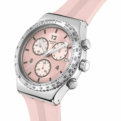 Swatch Irony - Chrono New YVS532 Poppingly Pink Uhr – Bild 2