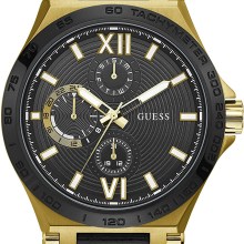 Guess Herren Uhr Edelstahl Farbe Gold Amband Leder/silikon GW0204G1 Guess Herren Uhr Edelstahl Farbe Gold Amband Leder/silikon GW0204G1
