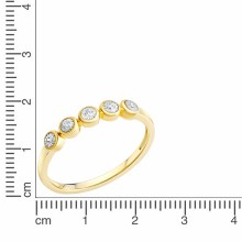 Diamonds by Ellen K. Gold 585 zweifarbig mit 5x Brillant zus. 0,05ct. Ring 41679... Diamonds by Ellen K. Gold 585 zweifarbig mit 5x Brillant zus. 0,05ct. Ring 41679...