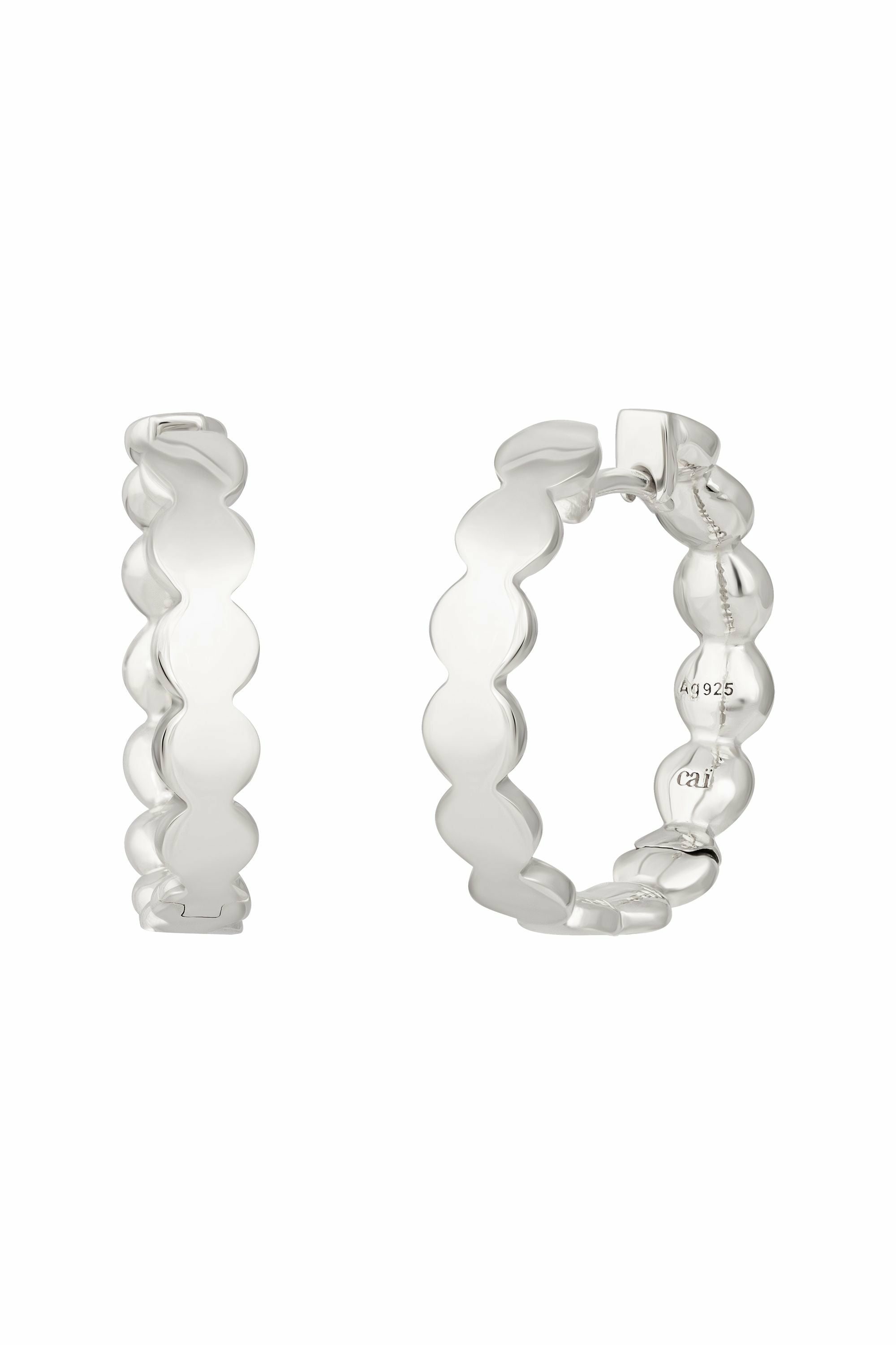 Creolen 925 Sterling Silber rhodiniert Boho 41185014743134 – Bild 3