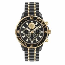Plein Sport Herren Chronograph Glam Chrono PSMEA0624 IP Black / Bicolor 44 mm Plein Sport Herren Chronograph Glam Chrono PSMEA0624 IP Black / Bicolor 44 mm