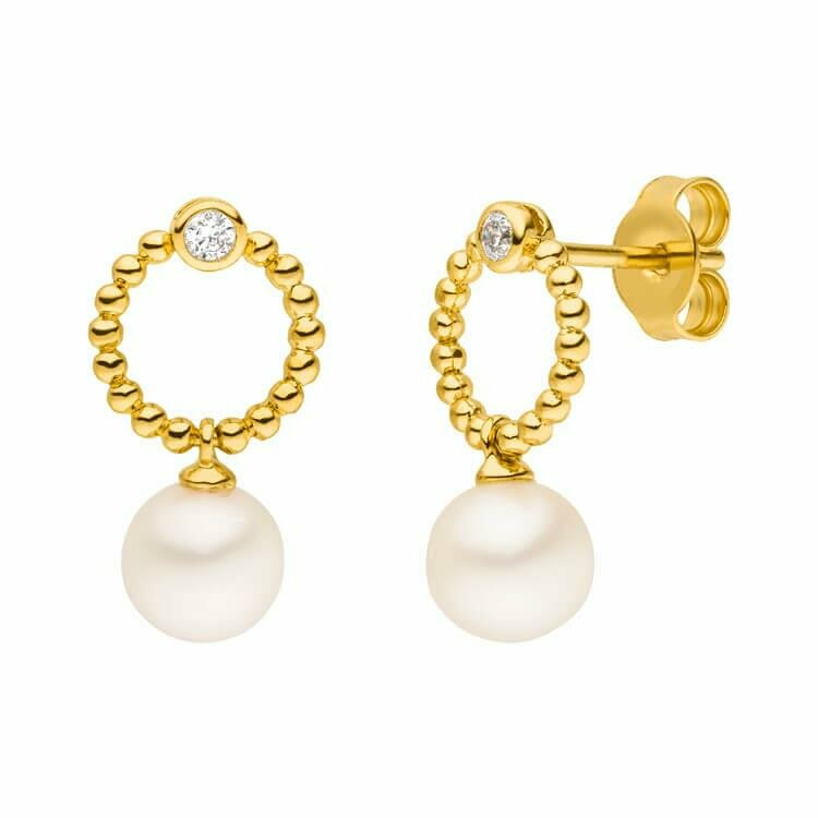 Viventy Damen Ohrstecker mit Perlen Gelbgold 784834 Viventy Damen Ohrstecker mit Perlen Gelbgold 784834