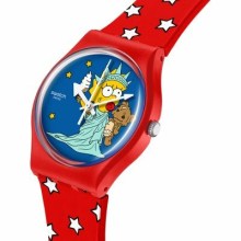 Swatch Originals Medium (34mm) SO28Z120 The Simpsons Little Lady Liberty Uhr Swatch Originals Medium (34mm) SO28Z120 The Simpsons Little Lady Liberty Uhr
