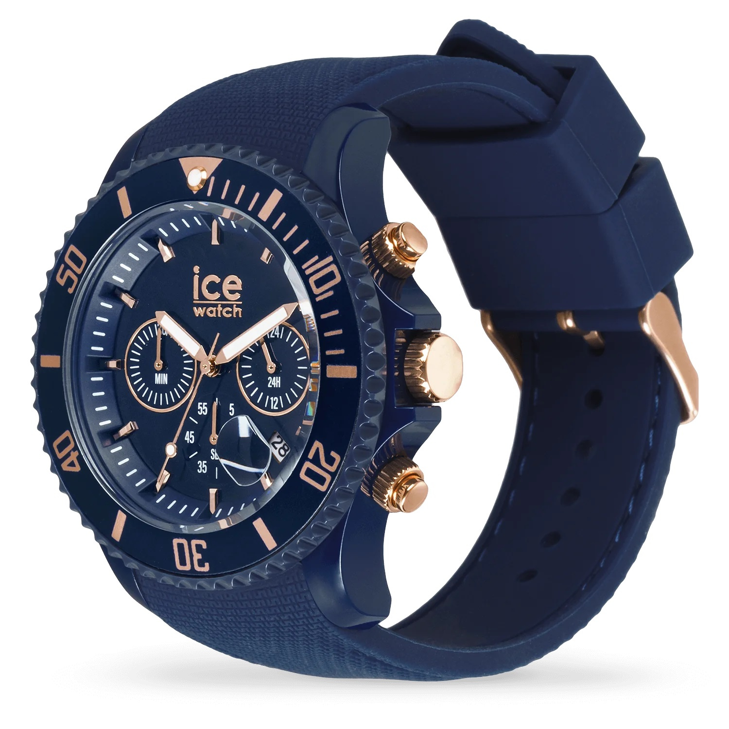 Ice-Watch Armbanduhr ICE chrono - Dark blue Rose-Gold - Large - CH 020621 – Bild 2