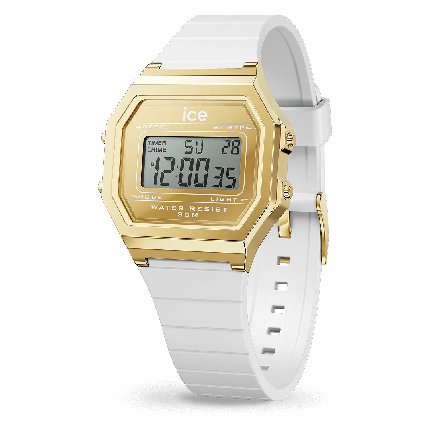 ICE Watch ICE digit retro Metal gold mirror White (Small) 022733 ICE Watch ICE digit retro Metal gold mirror White (Small) 022733