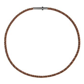 Ernstes Design Damen Lederhalsreif 50cm Braun LG4C-HB-50 – Bild 3
