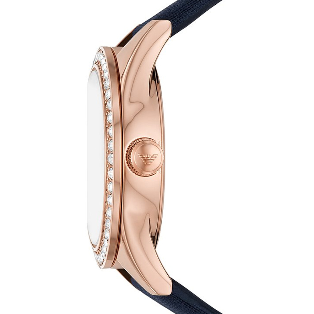 Emporio Armani Damen Armbanduhr Blau / Roségold AR11448 Emporio Armani Damen Armbanduhr Blau / Roségold AR11448
