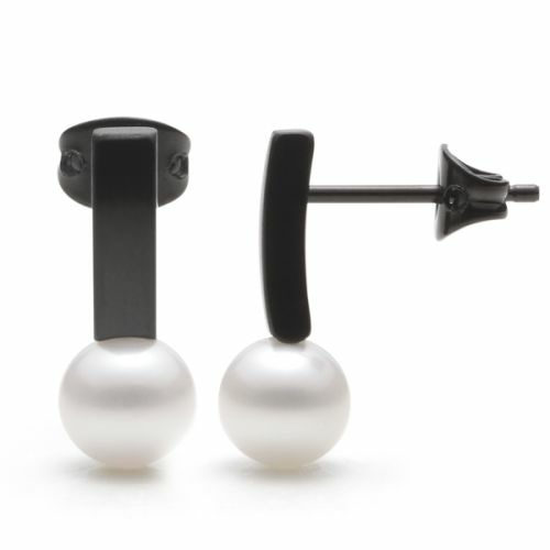 Monomania Pearl´s Kiss Damen Ohrstecker Süßwasserperlen schwarz 31779S – Bild 3