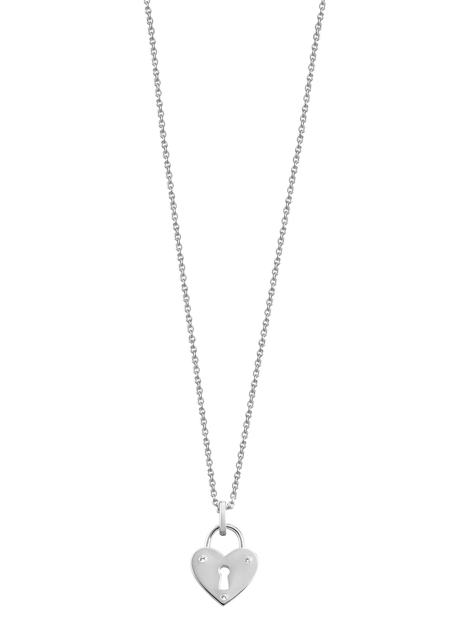 Damen Collier Herz Sterling-Silber Damen Collier Herz Sterling-Silber