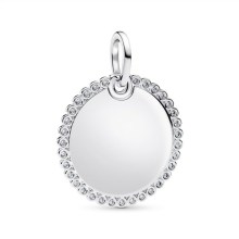 Pandora Anhänger Silber Runde Gravurplatte 394007C01 Pandora Anhänger Silber Runde Gravurplatte 394007C01