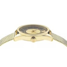 Versace Uhr Damen New V-Circle Gold/Schwarz VE8A00424 Versace Uhr Damen New V-Circle Gold/Schwarz VE8A00424