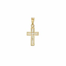 Damen Anhänger Kreuz Zirkonia Gold 802.1049 Damen Anhänger Kreuz Zirkonia Gold 802.1049