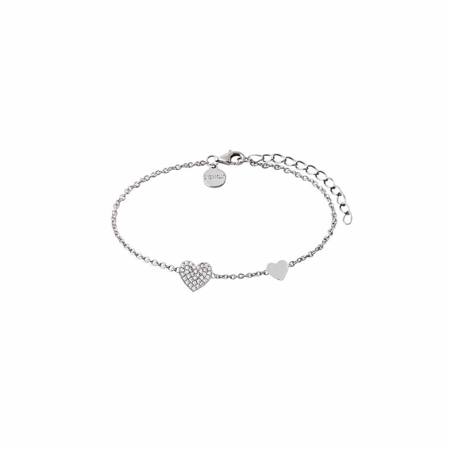 Xenox XS2783 Armband Damen Love Story Herz Zirkonia Sterling-Silber Xenox XS2783 Armband Damen Love Story Herz Zirkonia Sterling-Silber