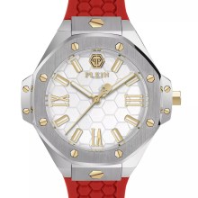 Philipp Plein Damenuhr Lady Royal PWBDA0124 Edelstahl Weiß 39 mm Philipp Plein Damenuhr Lady Royal PWBDA0124 Edelstahl Weiß 39 mm