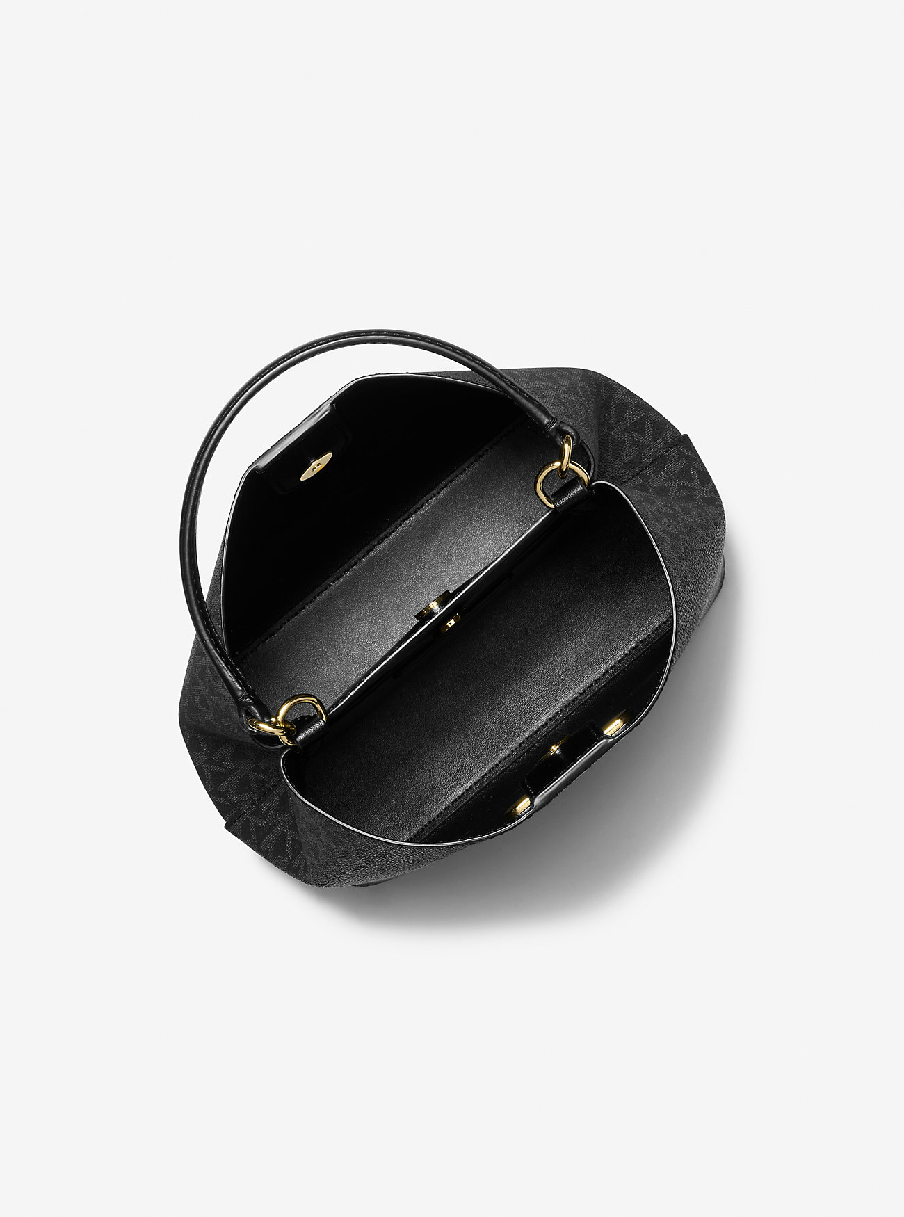 Michael Kors Handtasche Damen Pratt Small Signature Logo Schwarz 35S4G3FM5V – Bild 2