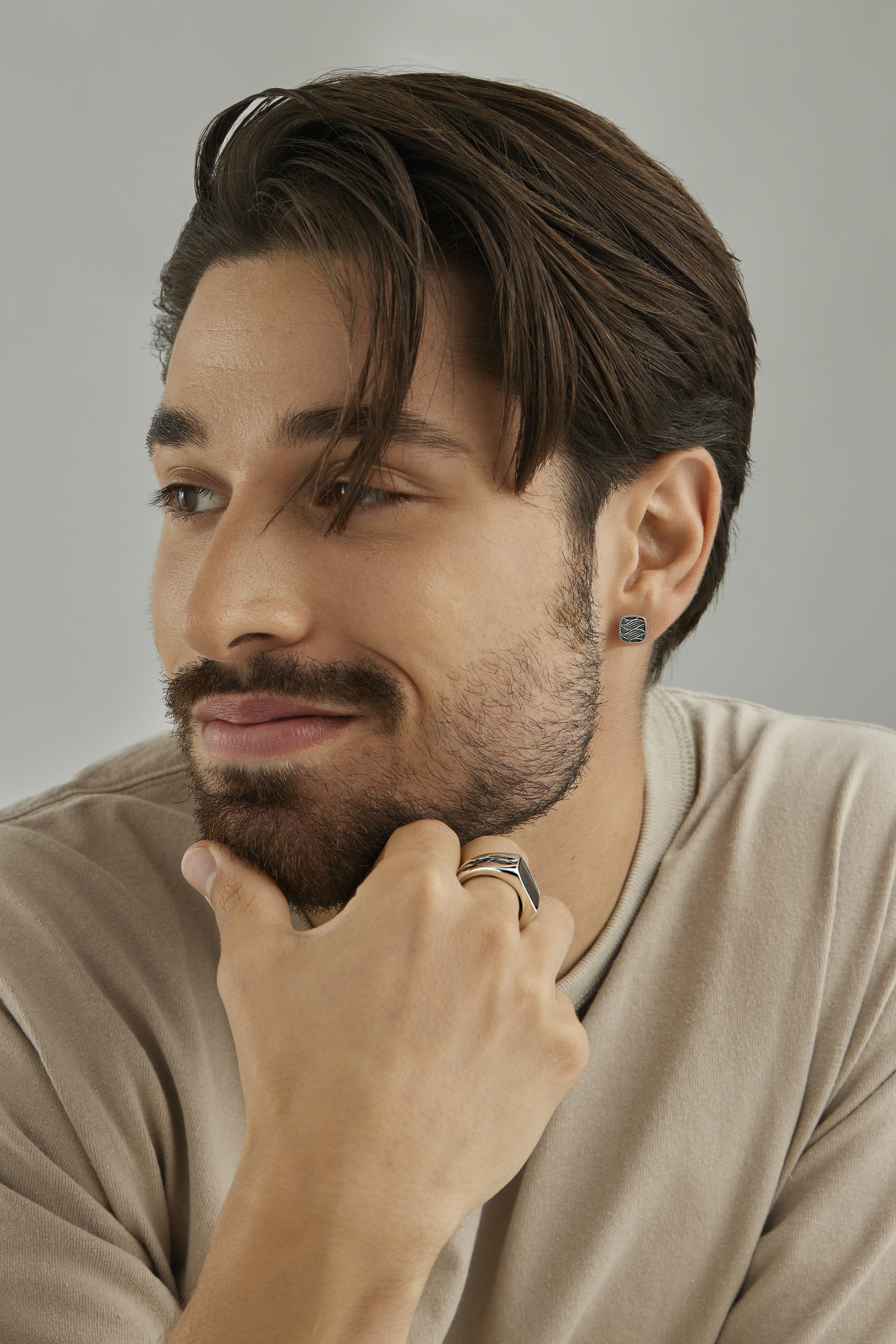 Single-Ohrstecker 925 Sterling Silber rhodiniert Wellen 41184111132766 Single-Ohrstecker 925 Sterling Silber rhodiniert Wellen 41184111132766