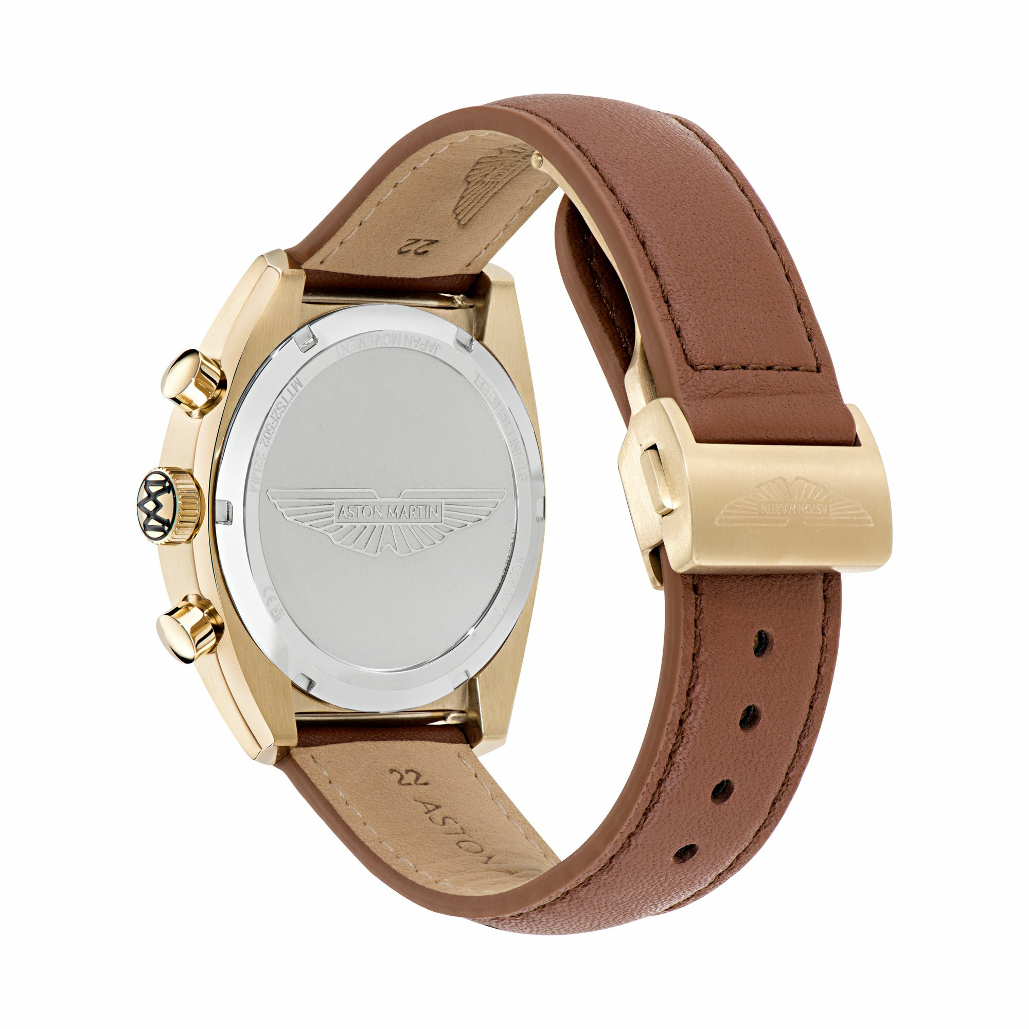 Aston Martin Herrenuhr TS2 Timeless MTTS2F502 Champagner Gold/Braun – Bild 3