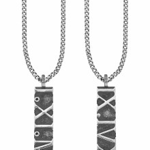 Anhänger mit Kette 925/- Sterling Silber matt Spinell 41173128773726 Anhänger mit Kette 925/- Sterling Silber matt Spinell 41173128773726