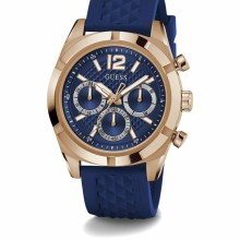 Guess Herren Armbanduhr RESISTANCE Multifunktion blau, roségold 44 mm GW0729G3 Guess Herren Armbanduhr RESISTANCE Multifunktion blau, roségold 44 mm GW0729G3