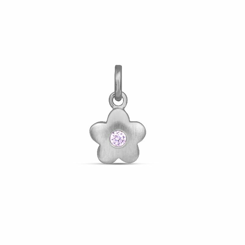 Kinder Blumen Anhänger mit Rosa Zirkonia Silber 32.1034.R Kinder Blumen Anhänger mit Rosa Zirkonia Silber 32.1034.R