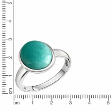 ZEEme Gemstone Silber 925 rhodiniert mit echtem Amazonit Ring 41679087501406 ZEEme Gemstone Silber 925 rhodiniert mit echtem Amazonit Ring 41679087501406