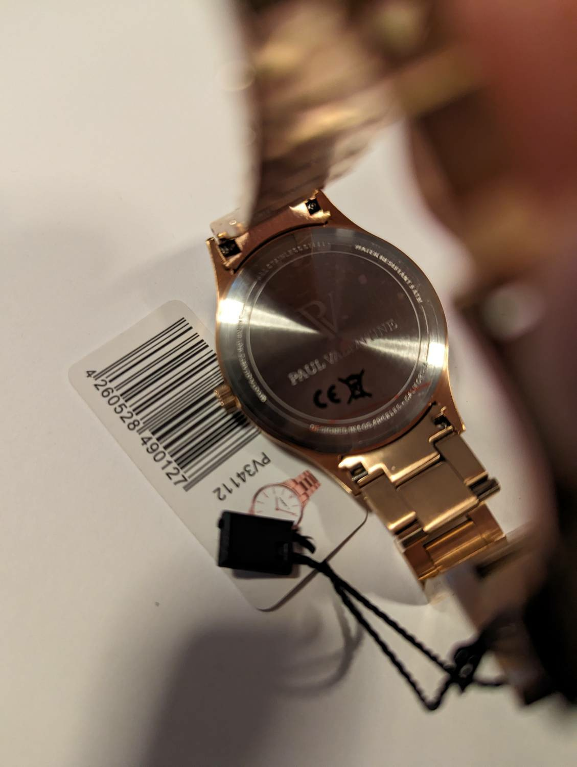 Paul Valentine Damen Armbanduhr HERMOSA ROSE GOLD BLACK 34 MM PV34112 Paul Valentine Damen Armbanduhr HERMOSA ROSE GOLD BLACK 34 MM PV34112