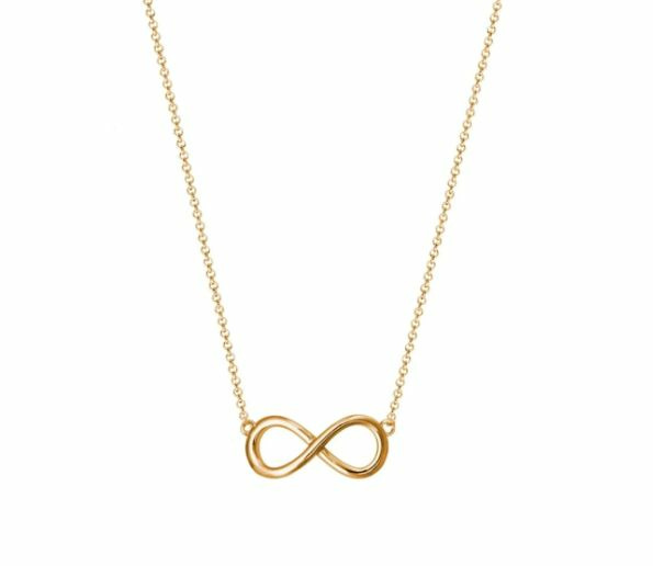 XENOX Collier Infinity aus 925/- Sterlingsilber IP-vergoldet gelb – Bild 2