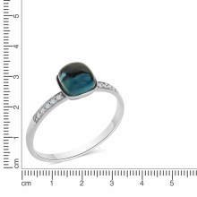 Diamonds by Ellen K. 585 Gold Blautopas Diamant 0,054ct. Ring 41677812924510 Diamonds by Ellen K. 585 Gold Blautopas Diamant 0,054ct. Ring 41677812924510