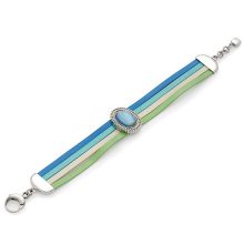 Leonardo Damen Armband Amabile Edelstahl grün-blau 015451 Leonardo Damen Armband Amabile Edelstahl grün-blau 015451
