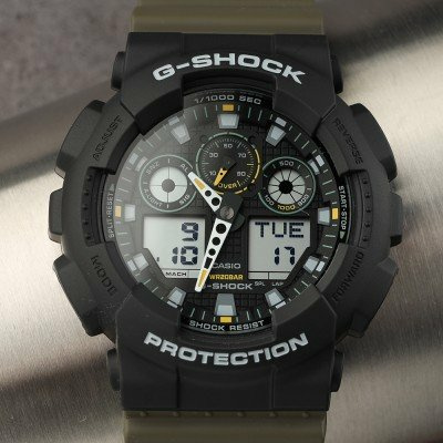 G-Shock Classic Style GA-100TU-1A3ER Two Tone Utility Colours Uhr – Bild 2