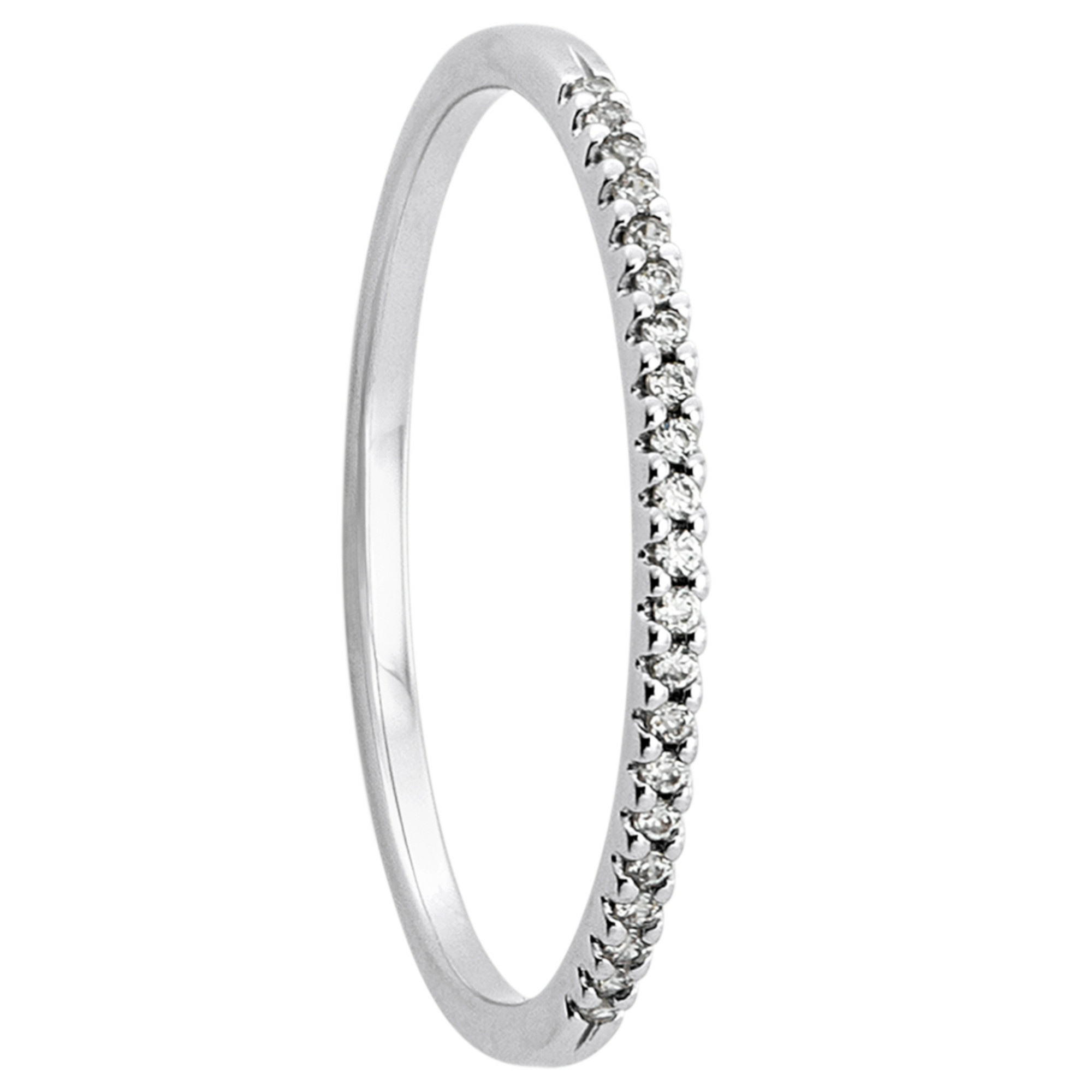 0.09 ct  Diamant Brillant Ring aus 585 Weißgold 0.09 ct  Diamant Brillant Ring aus 585 Weißgold